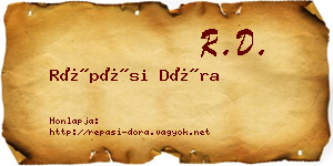 Répási Dóra névjegykártya